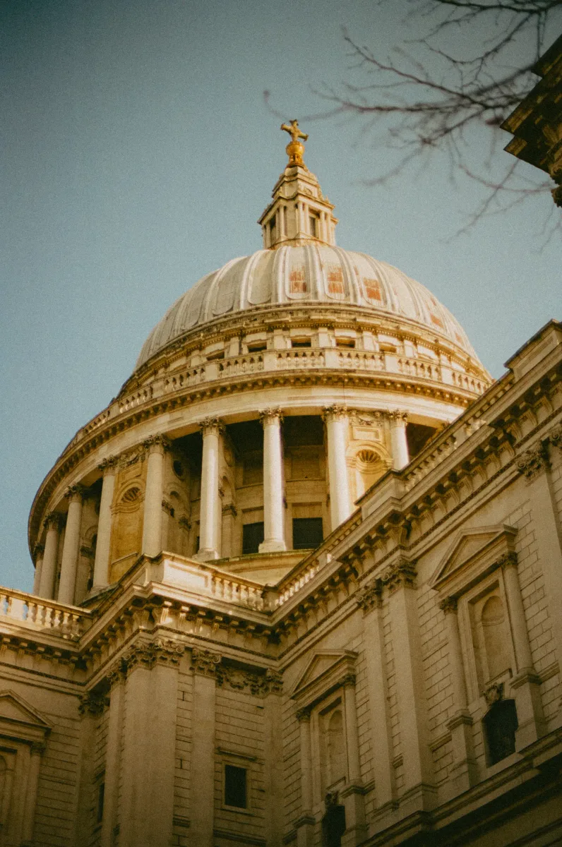 St Paul's Cathedral at golden hour